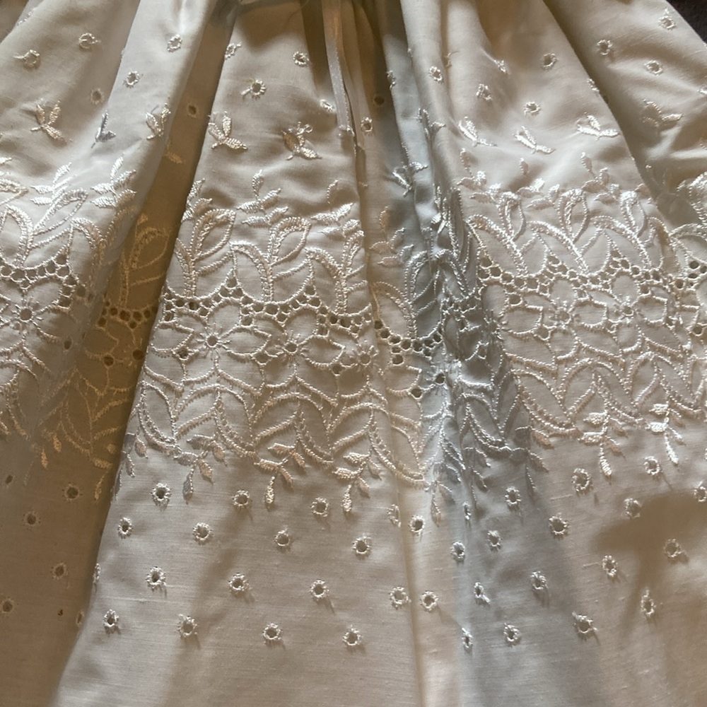 Vintage White Lace Baby Christening Dress - Picture 3 of 7